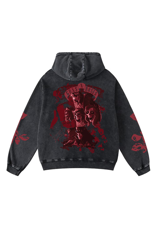 Guns N Roses Designed Oversized Hoodie