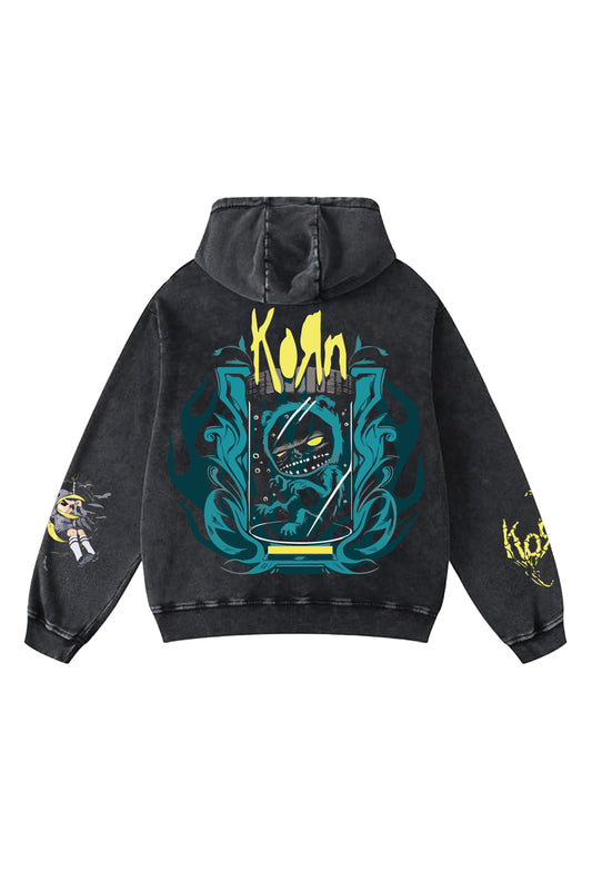 Korn Designed Oversized Hoodie