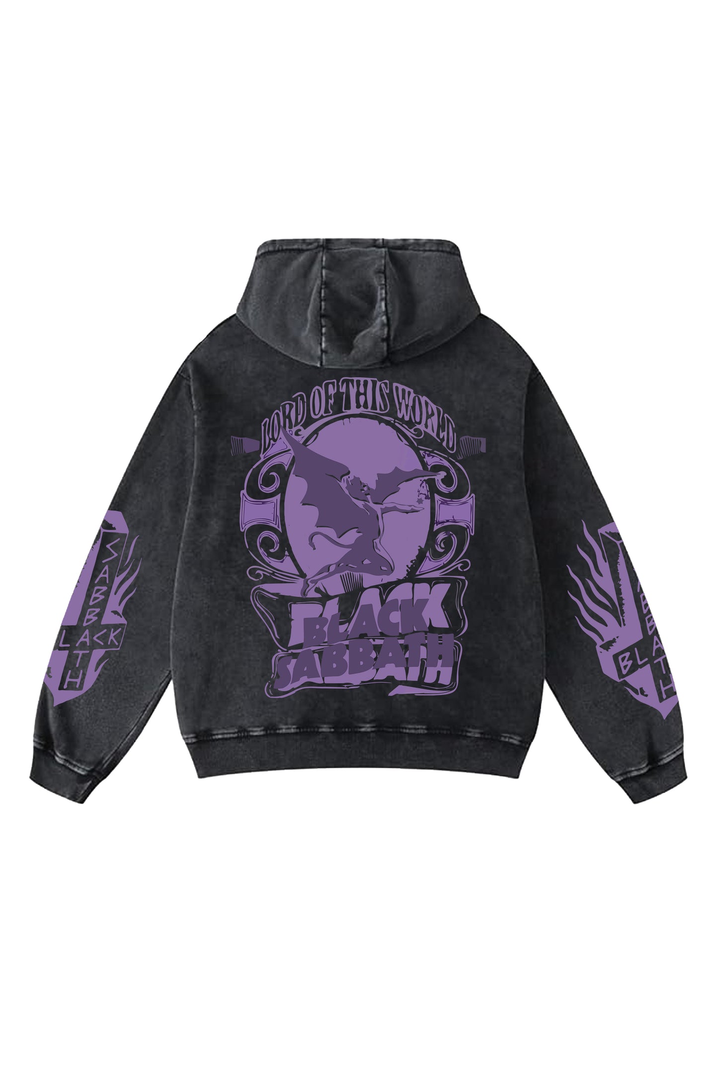 Black Sabbath Designed Oversized Hoodie