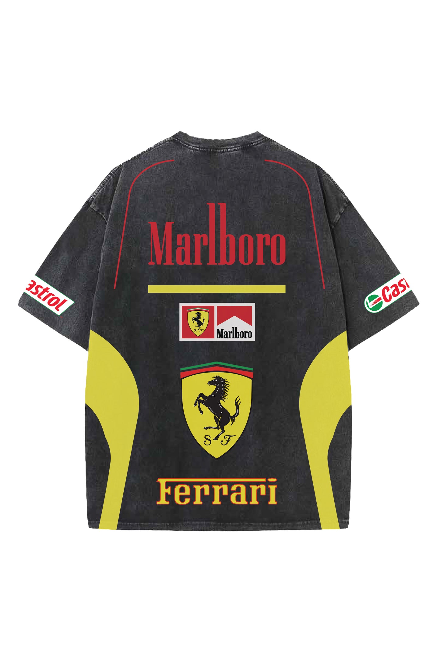 Ferrari Designed Premium Heavyweight Oversized T-shirt