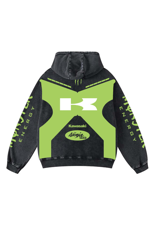 Kawasaki Designed Oversized Hoodie