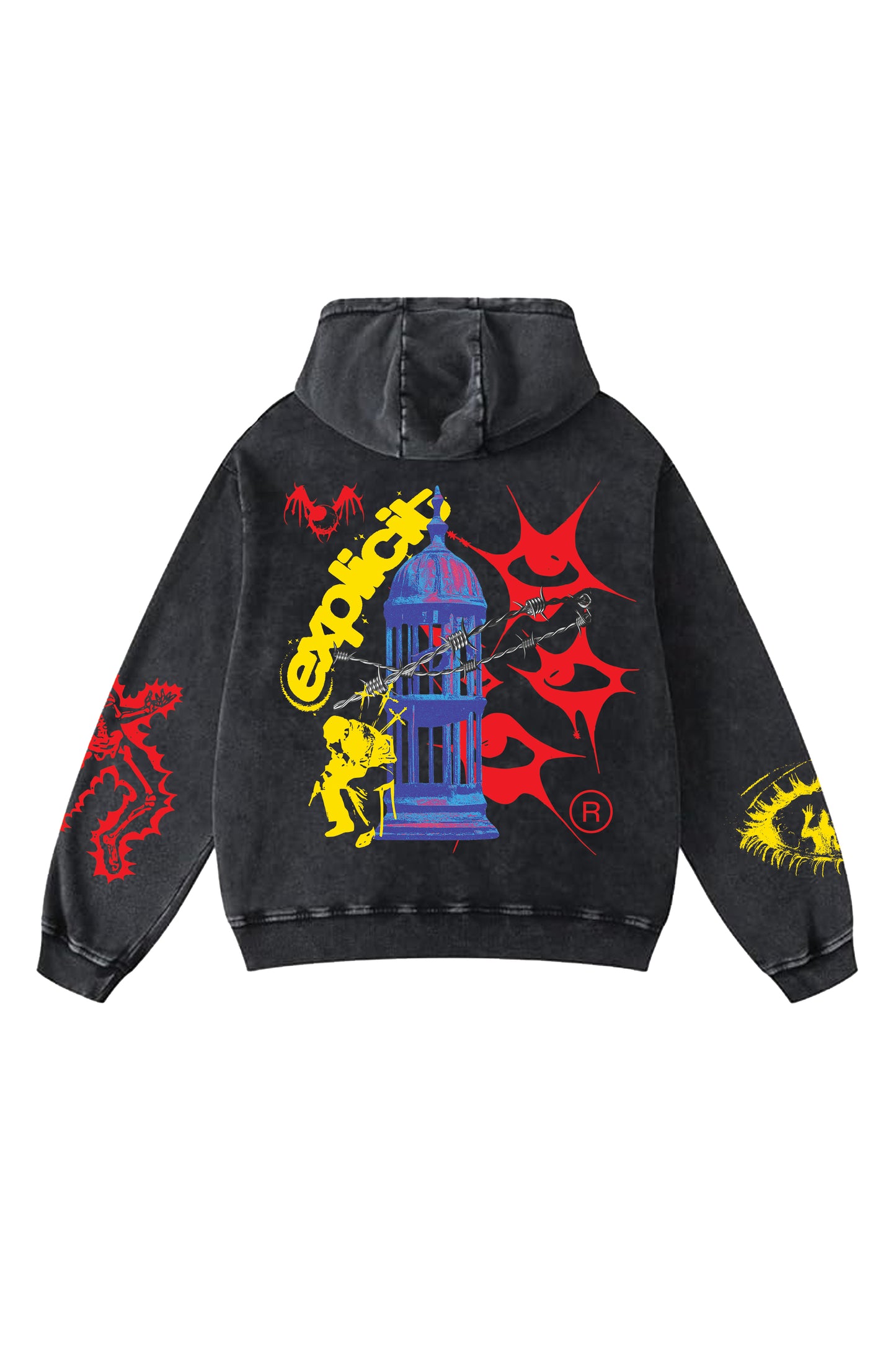 Soul Rebel Designed Oversized Hoodie