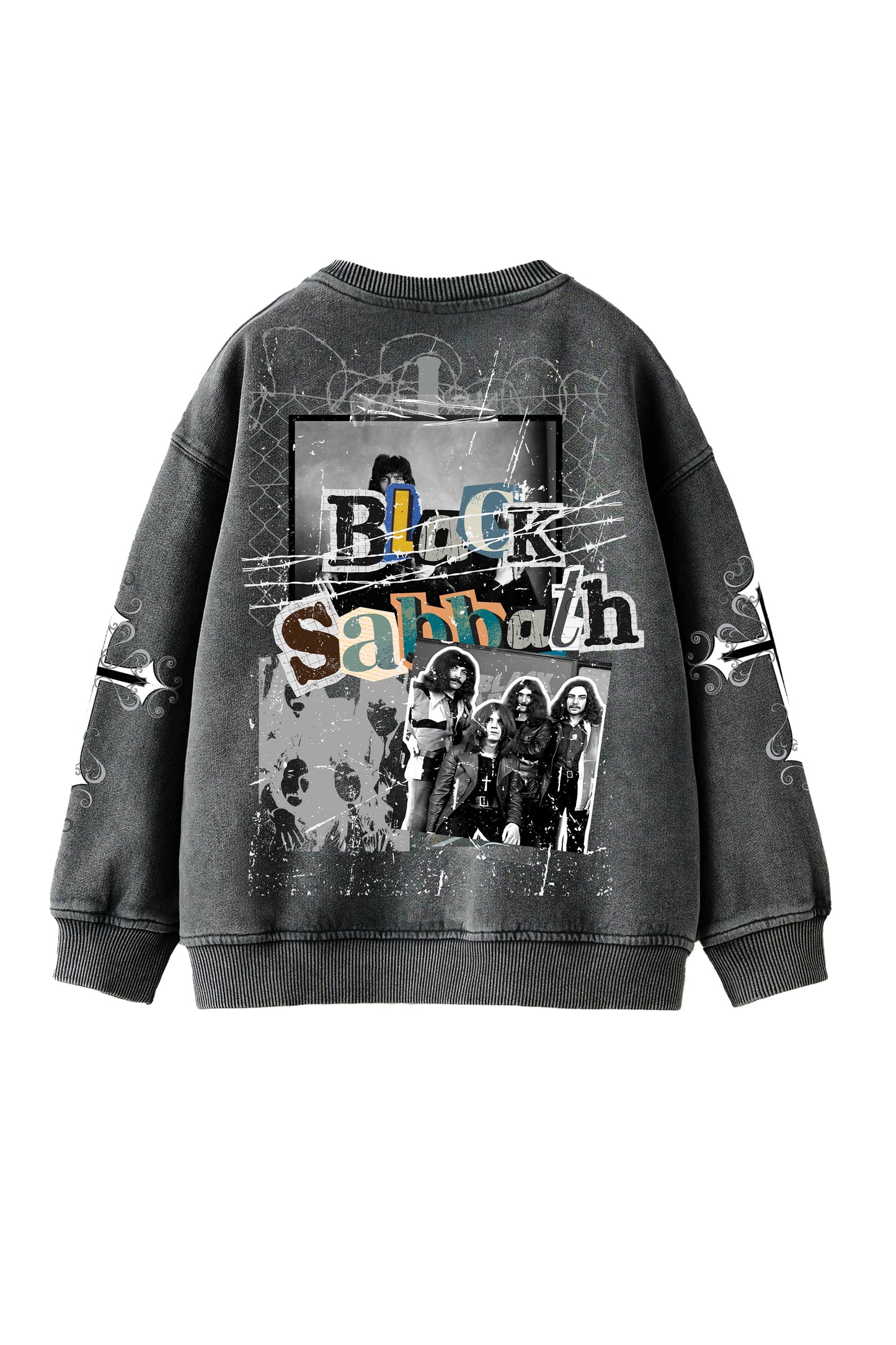 Black Sabbath Designed Oversized Sweatshirt