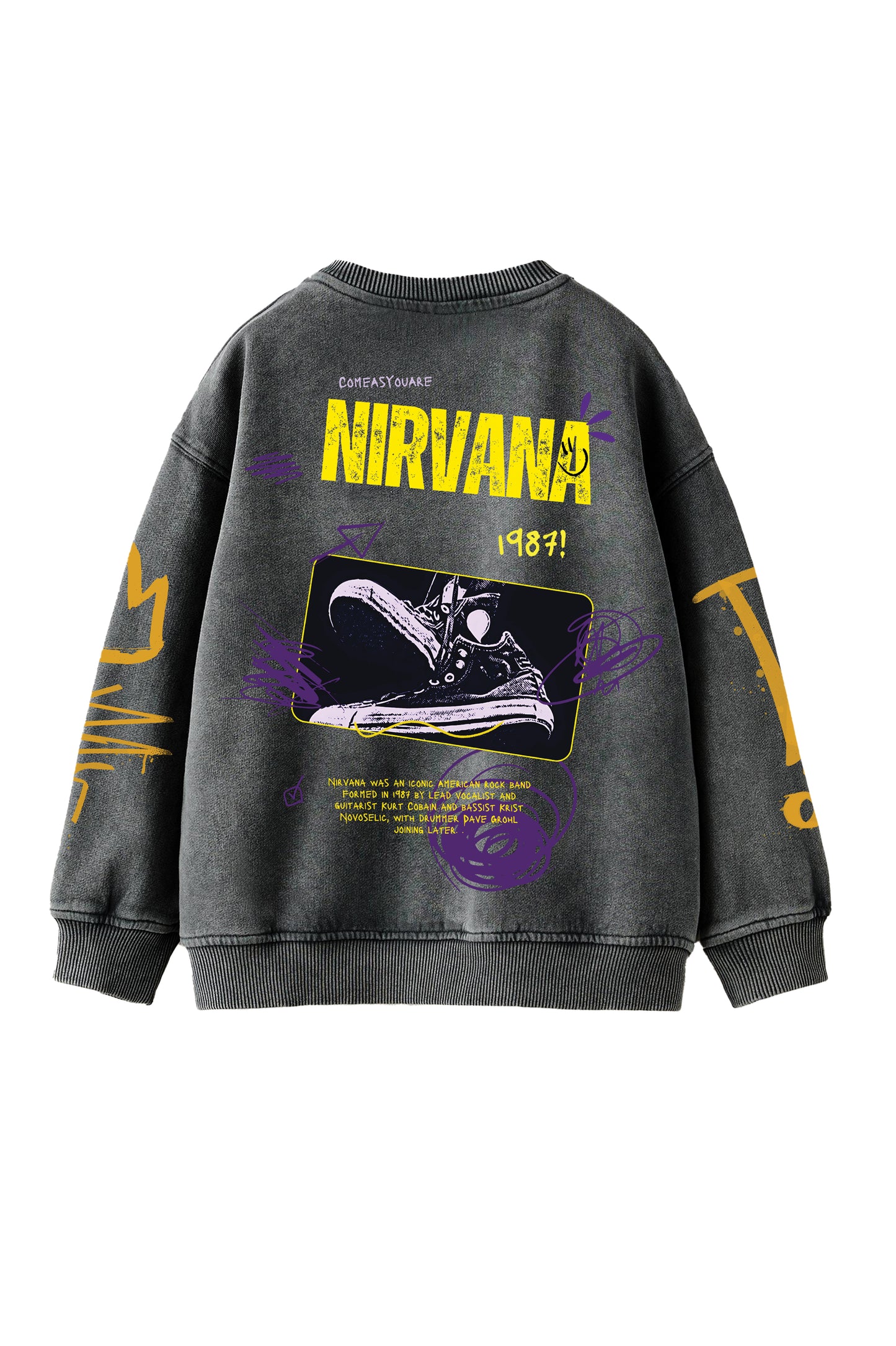 Nirvana Designed Oversized Sweatshirt