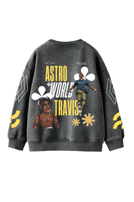 Travis Scott Astroworld Designed Oversized Sweatshirt