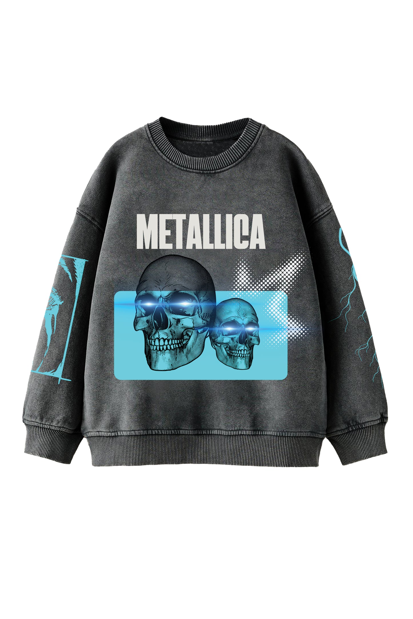 Metallica Designed Oversized Sweatshirt