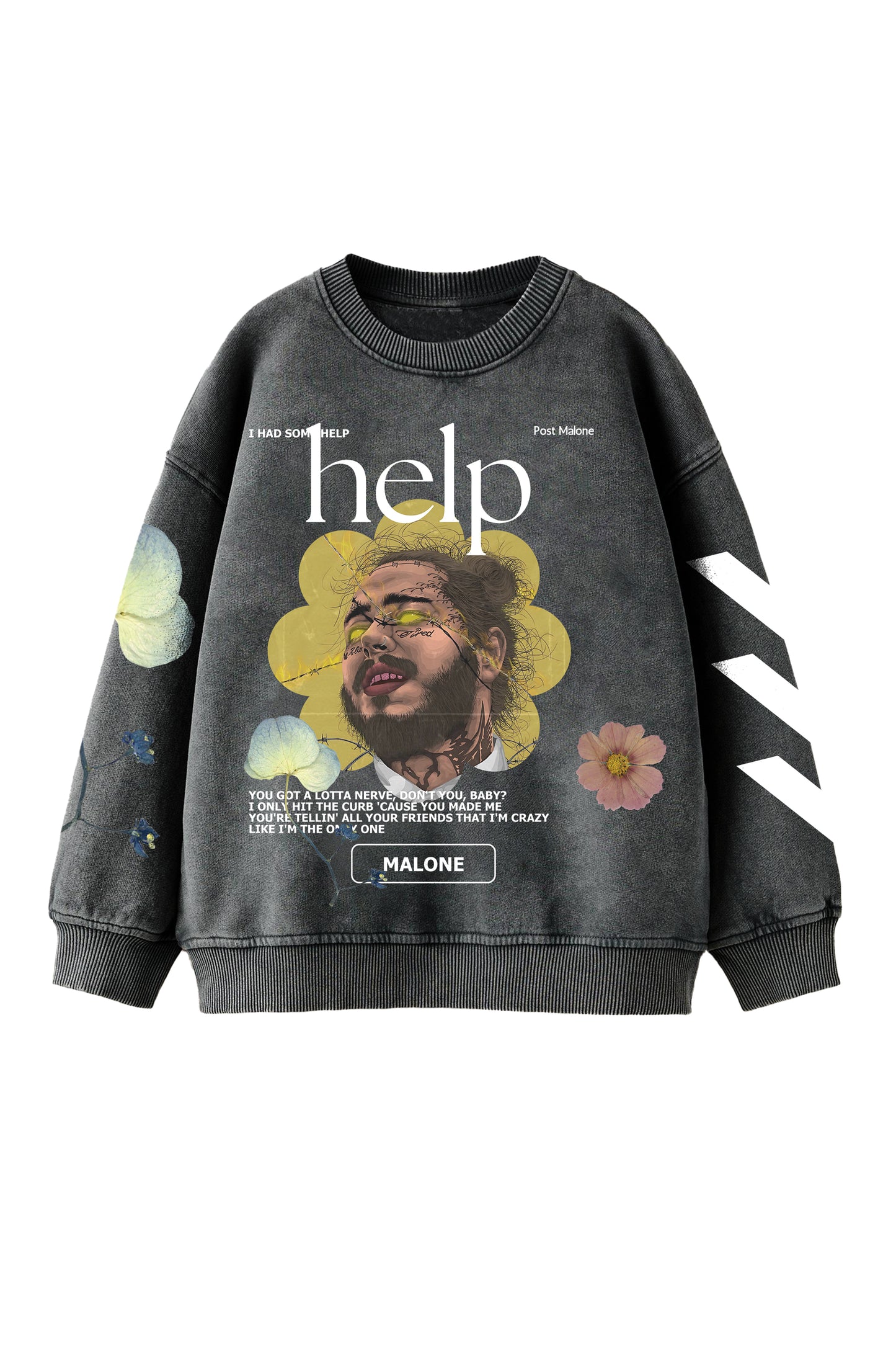 Post Malone Designed Oversized Sweatshirt