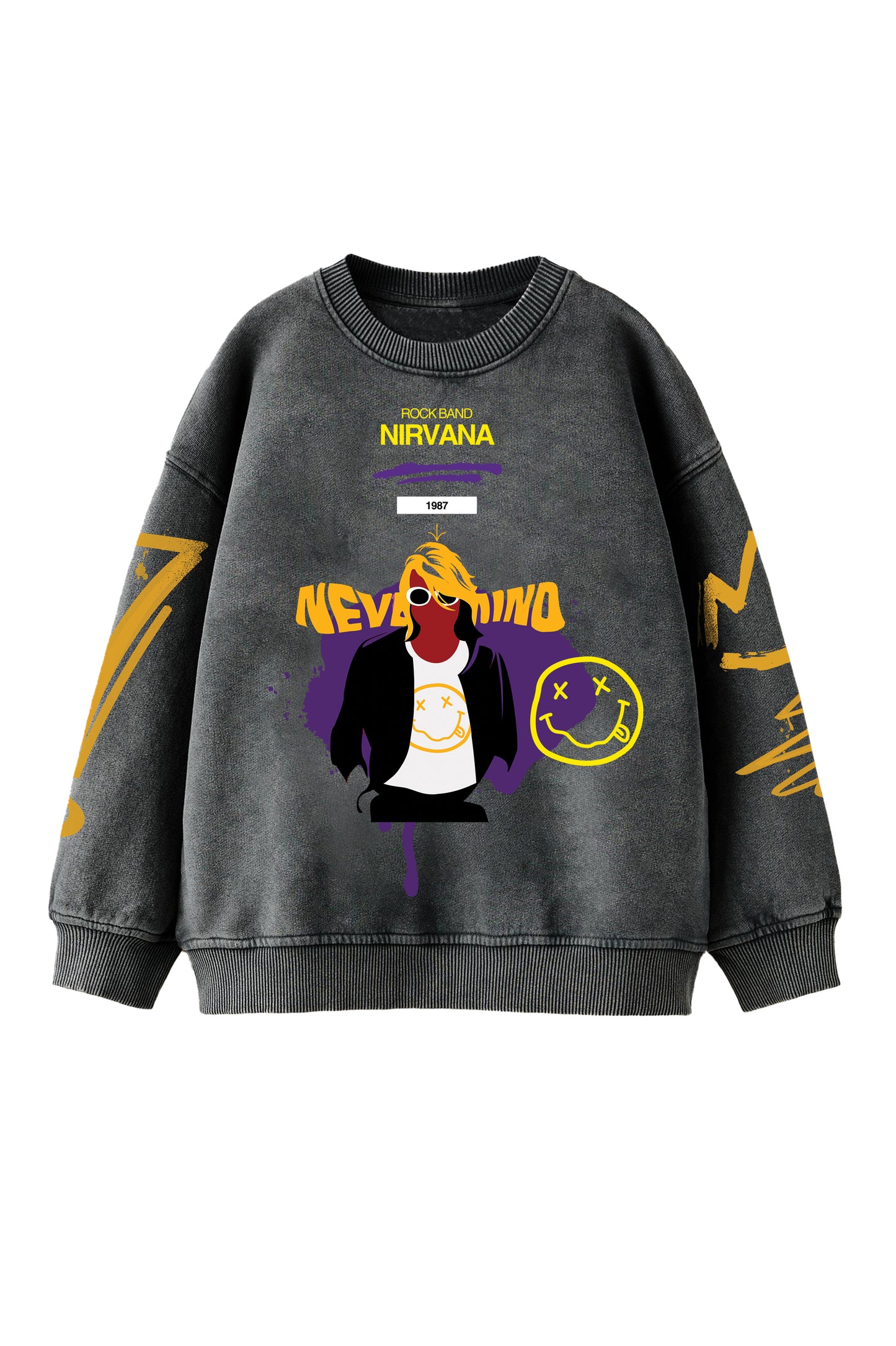 Nirvana Designed Oversized Sweatshirt