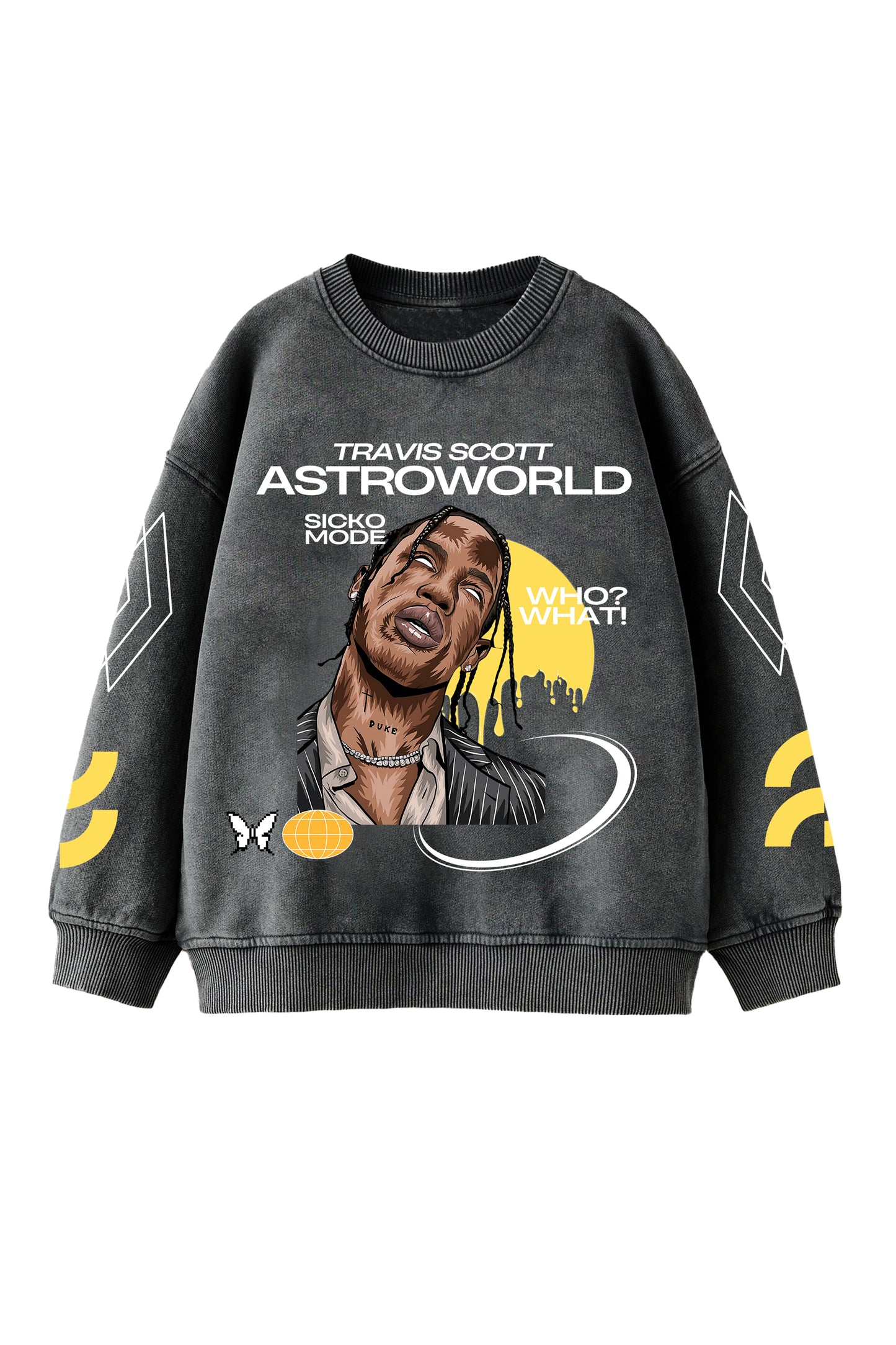 Travis Scott Astroworld Designed Oversized Sweatshirt