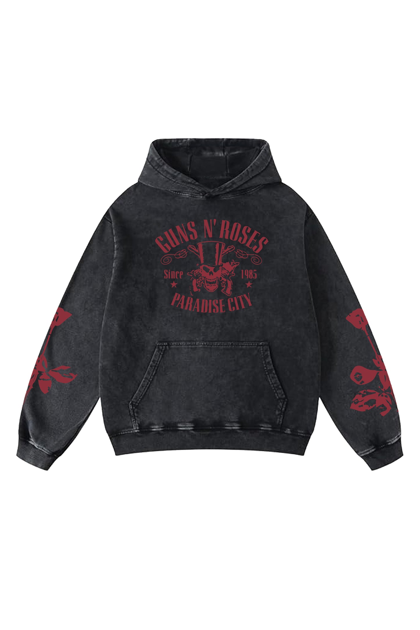 Guns N Roses Designed Oversized Hoodie