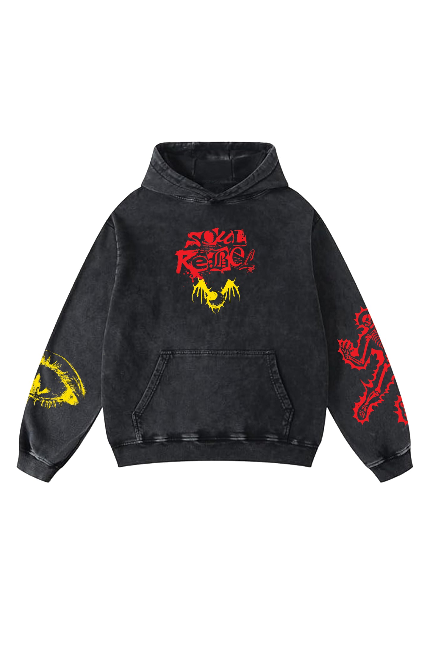 Soul Rebel Designed Oversized Hoodie