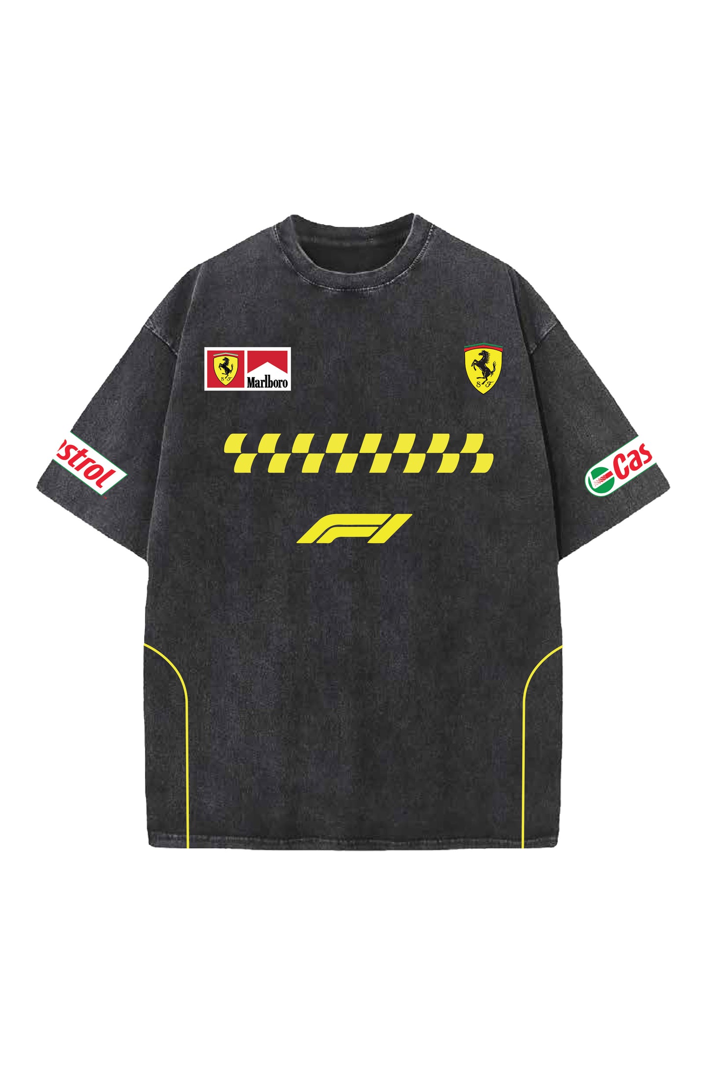 Ferrari Designed Premium Heavyweight Oversized T-shirt