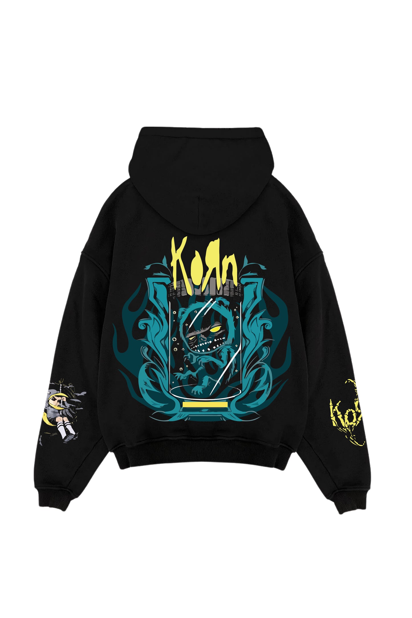 Korn Designed Oversized Hoodie