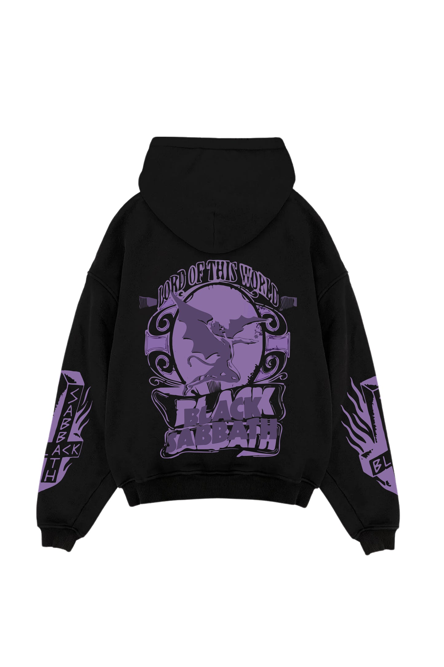 Black Sabbath Designed Oversized Hoodie