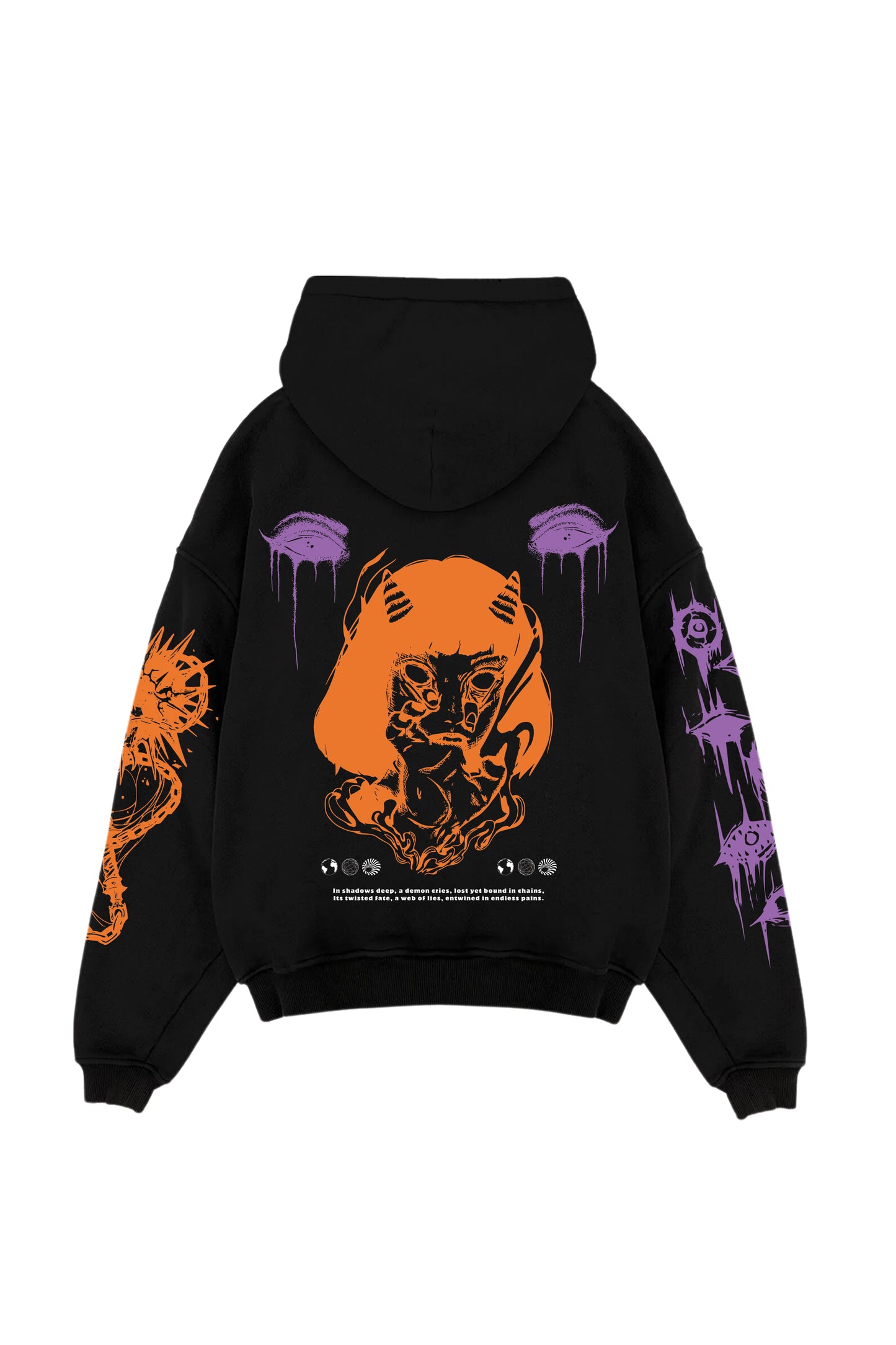 Lost But Entangled Designed Oversized Hoodie