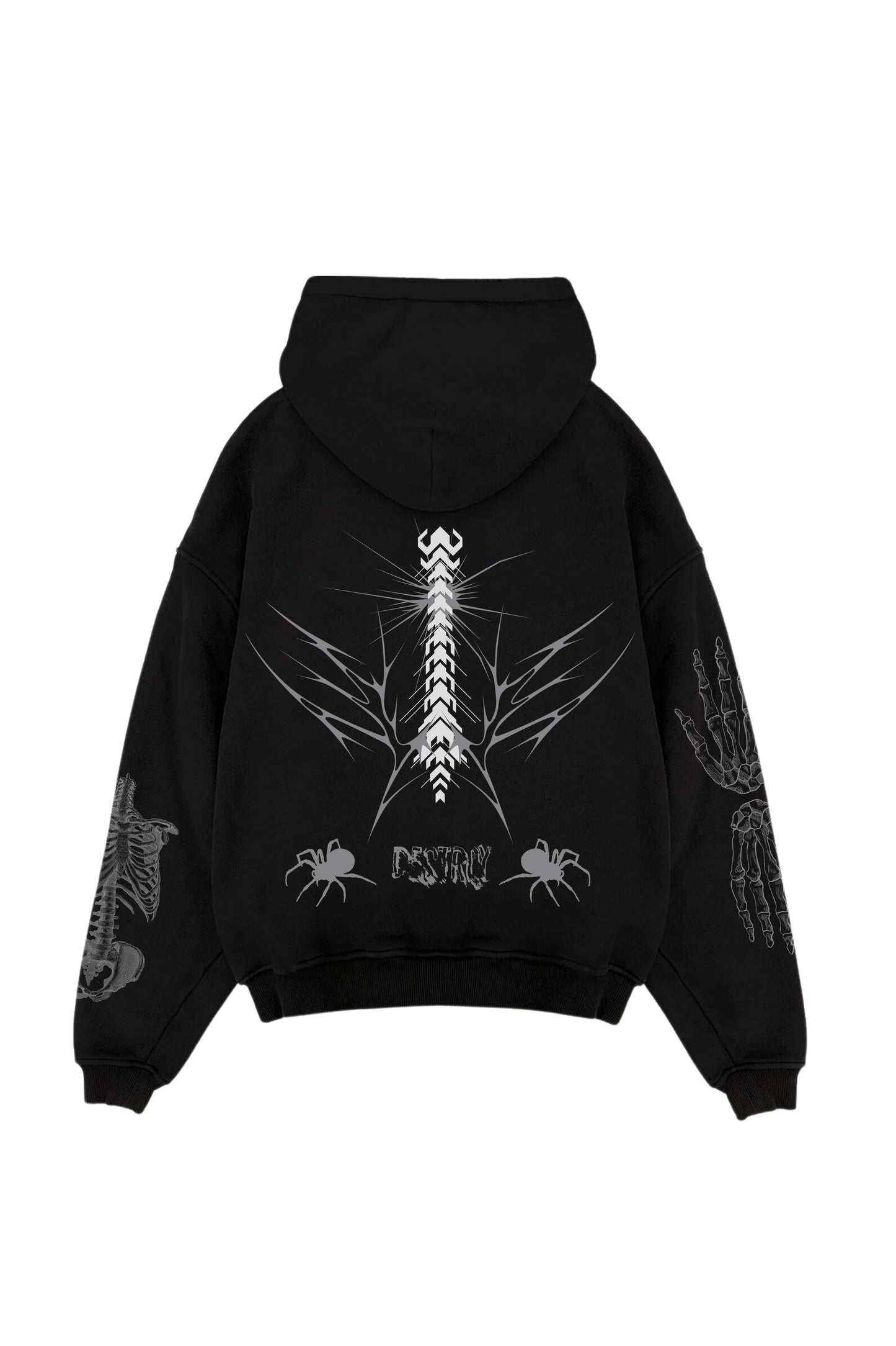 Seek And Destroy Designed Oversized Hoodie