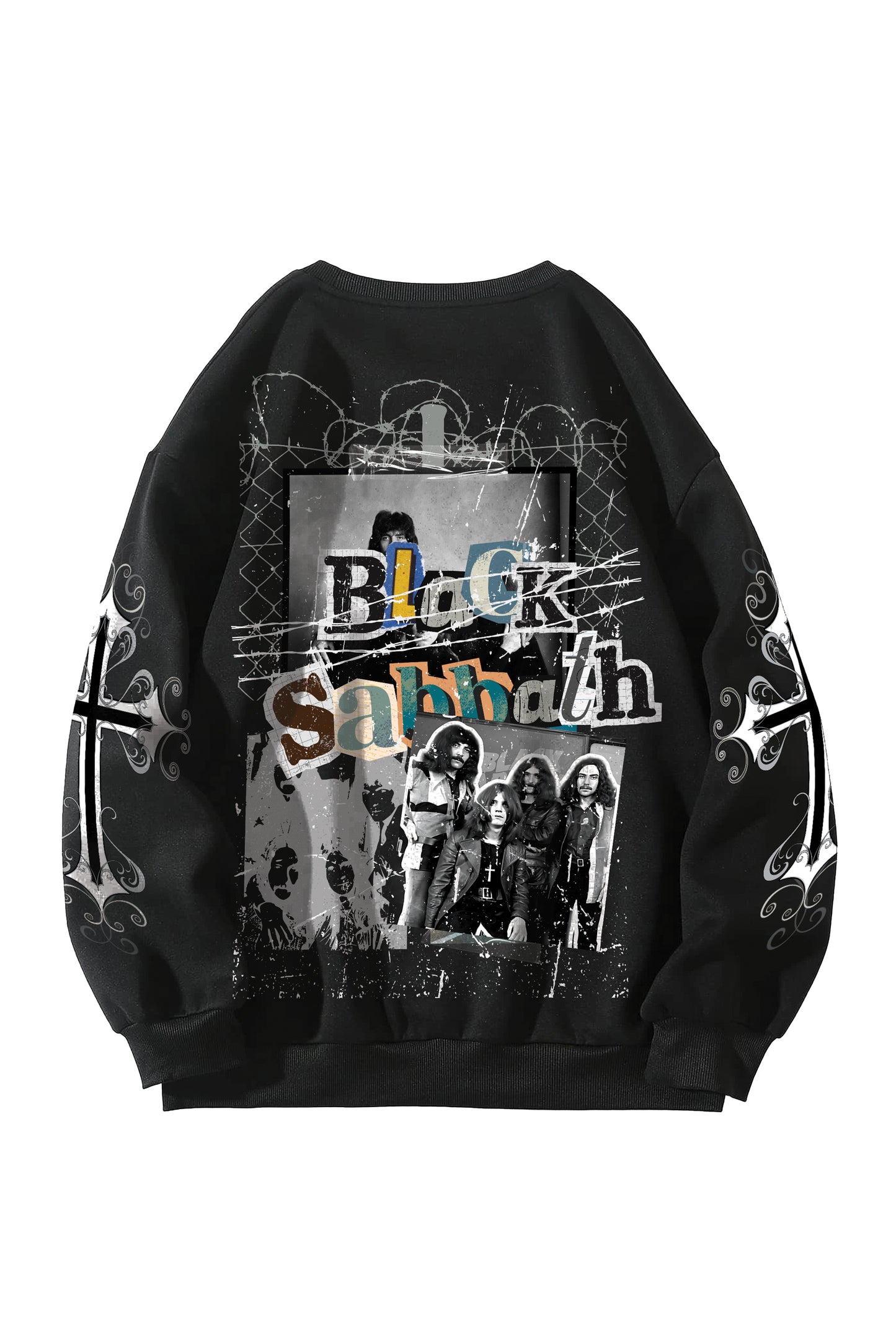 Black Sabbath Designed Oversized Sweatshirt