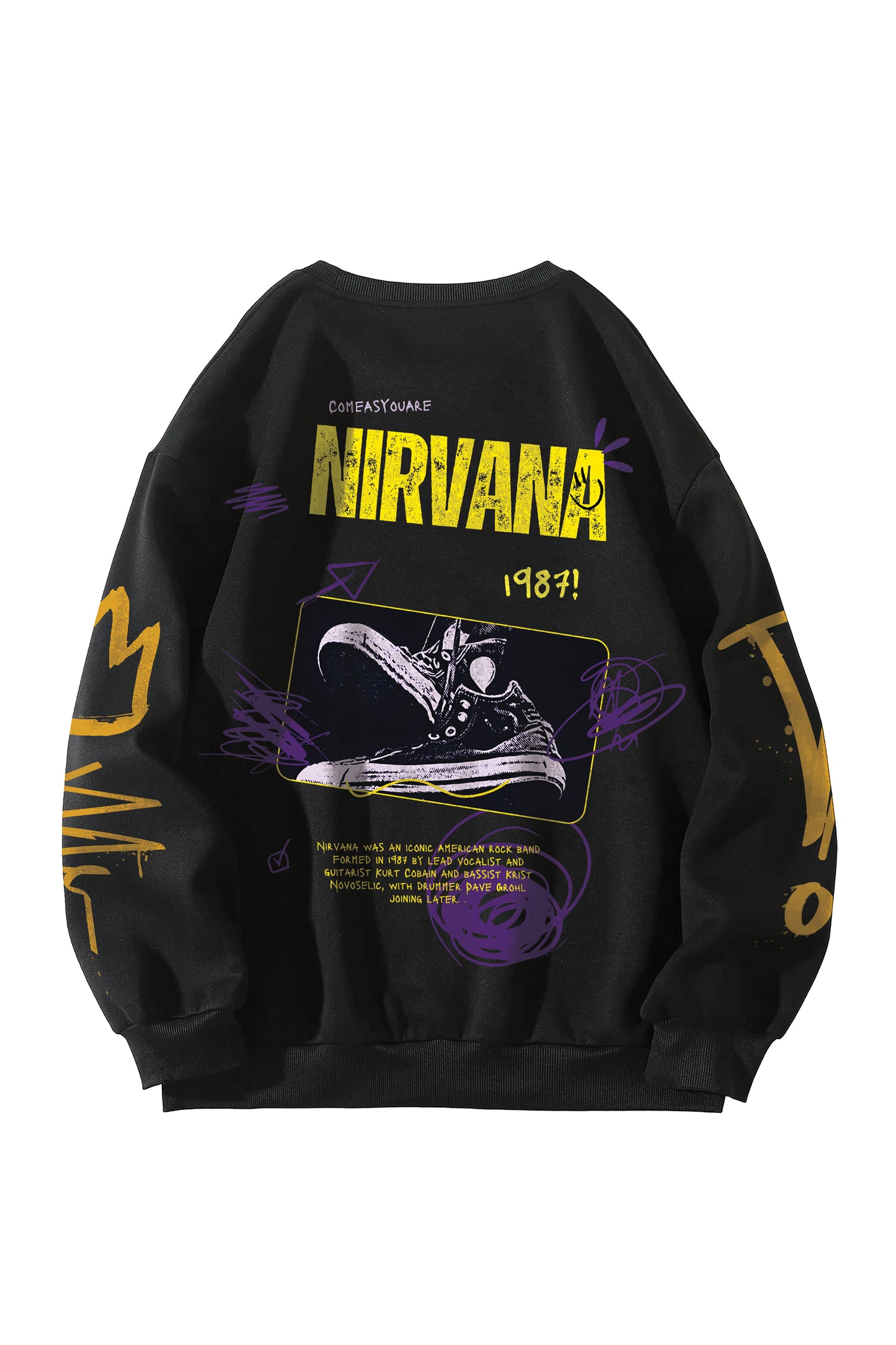 Nirvana Designed Oversized Sweatshirt