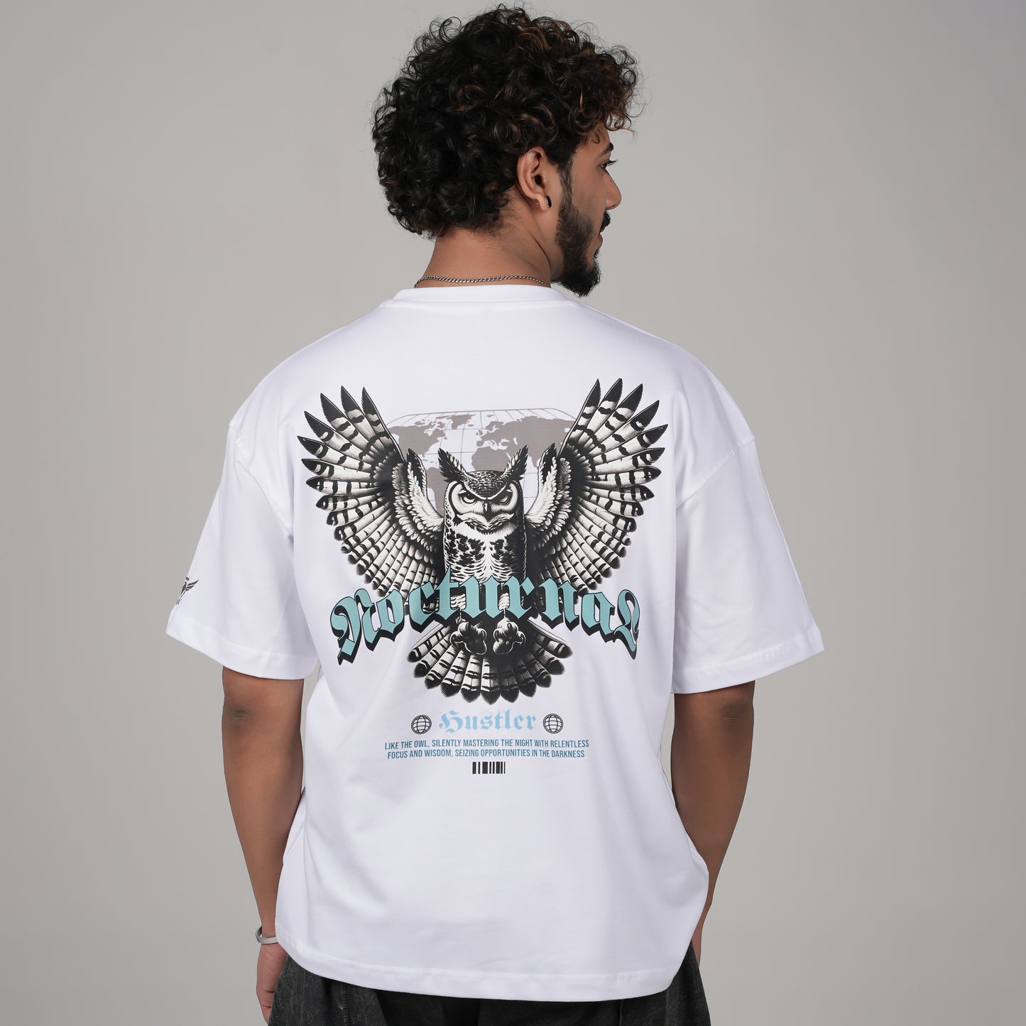 Owl wings in White T-Shirt