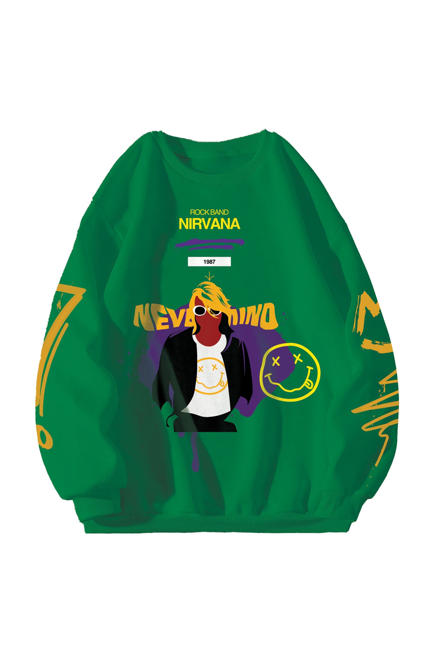 Nirvana Designed Oversized Sweatshirt