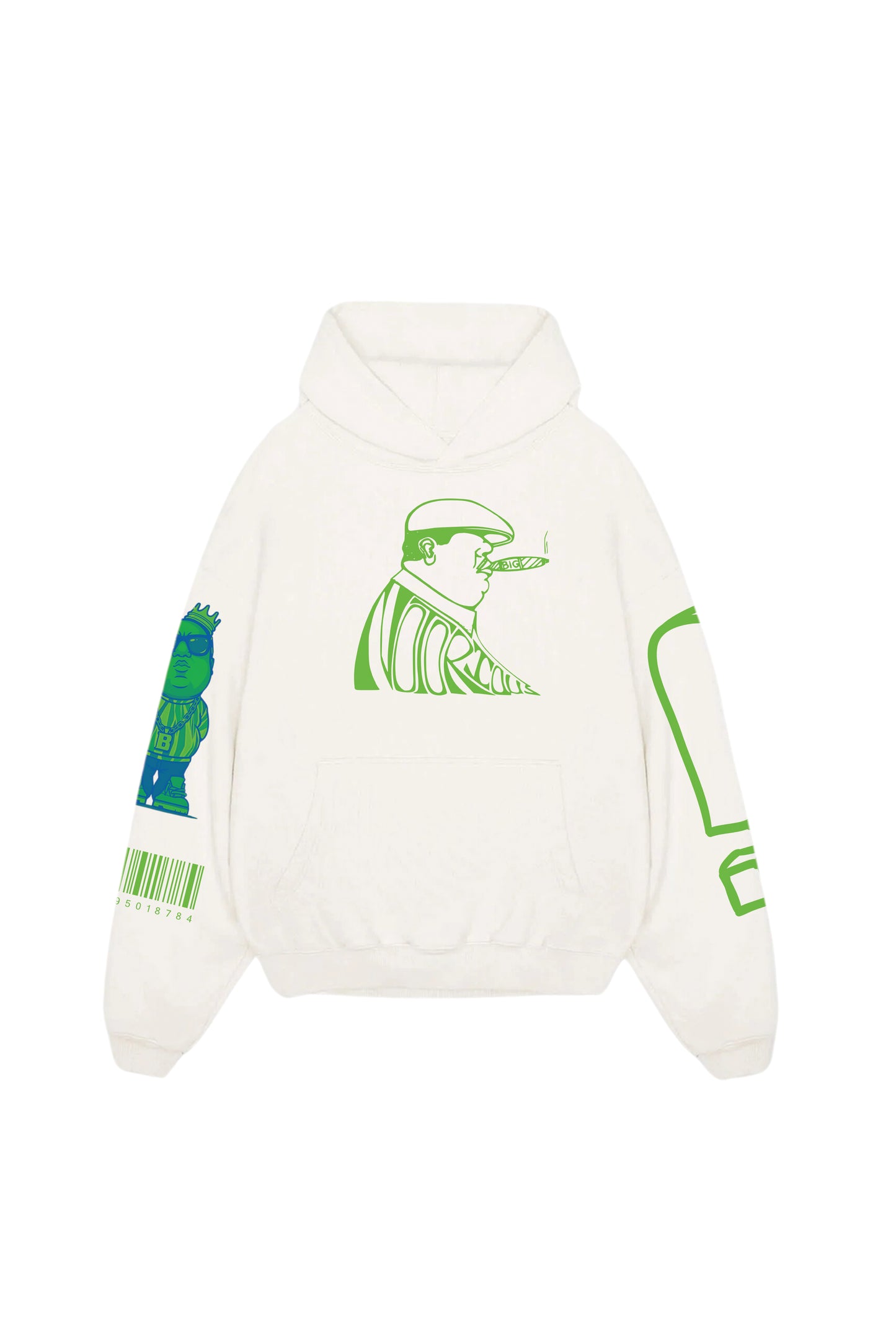 Biggie Designed Oversized Hoodie