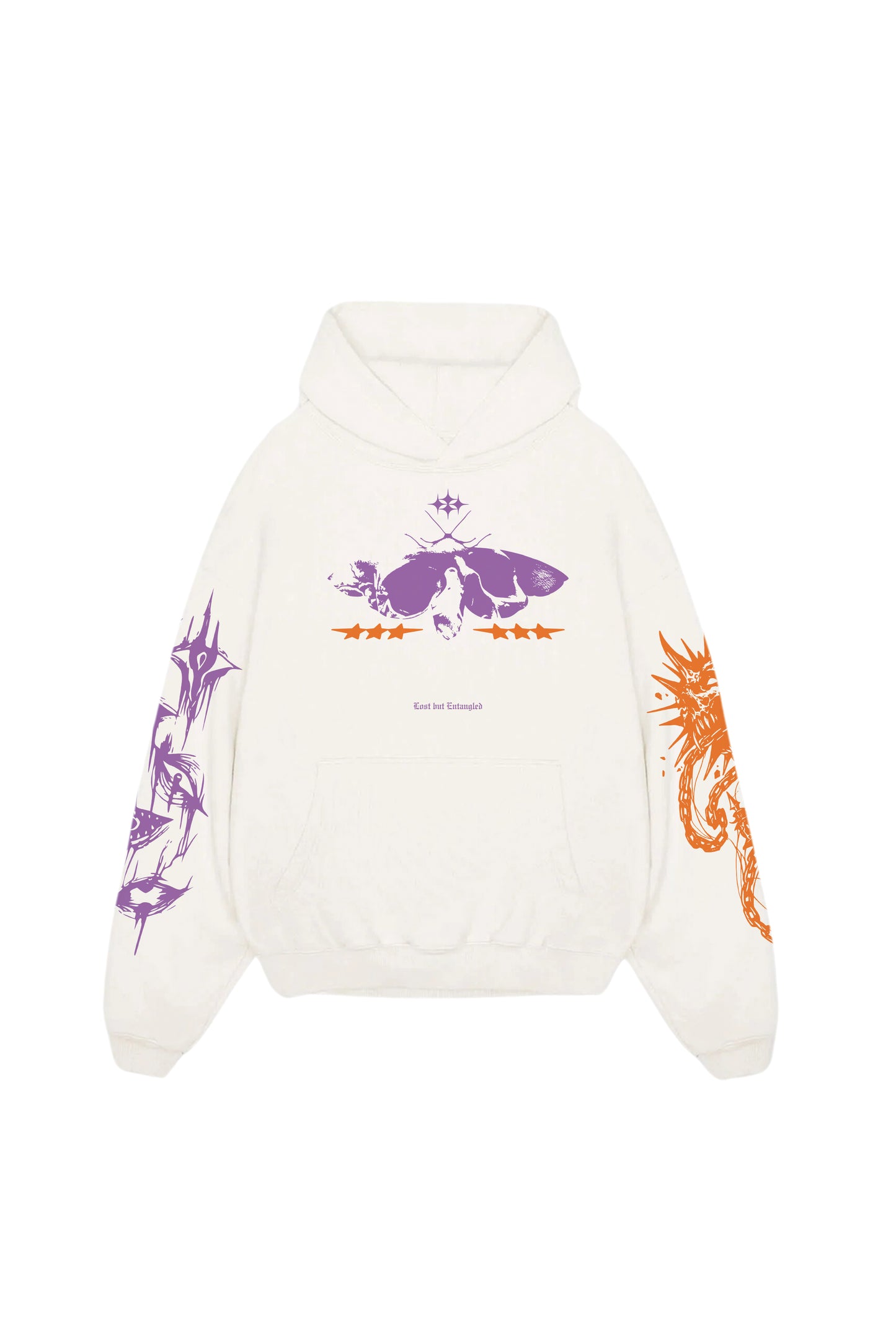 Lost But Entangled Designed Oversized Hoodie