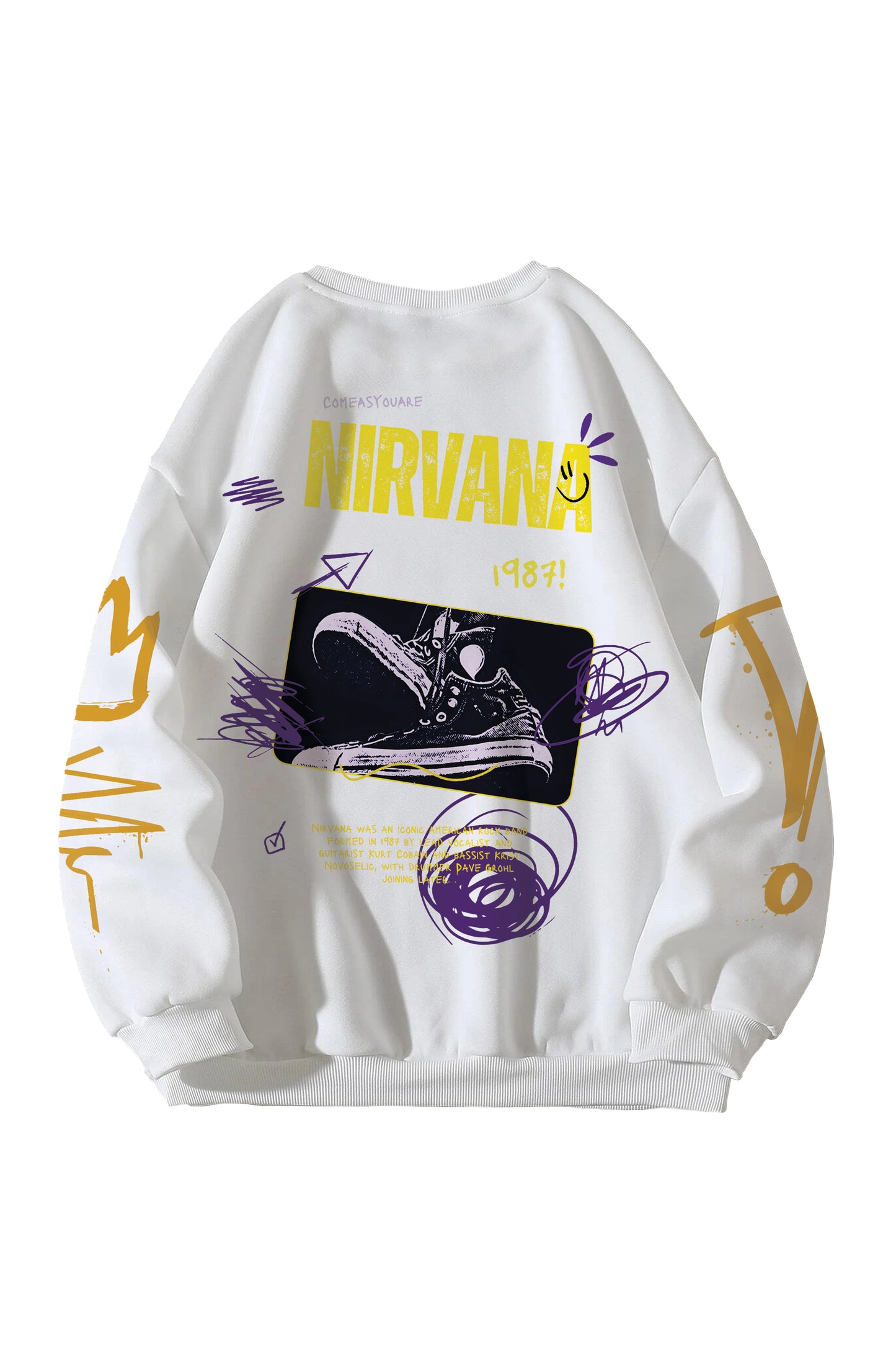 Nirvana Designed Oversized Sweatshirt