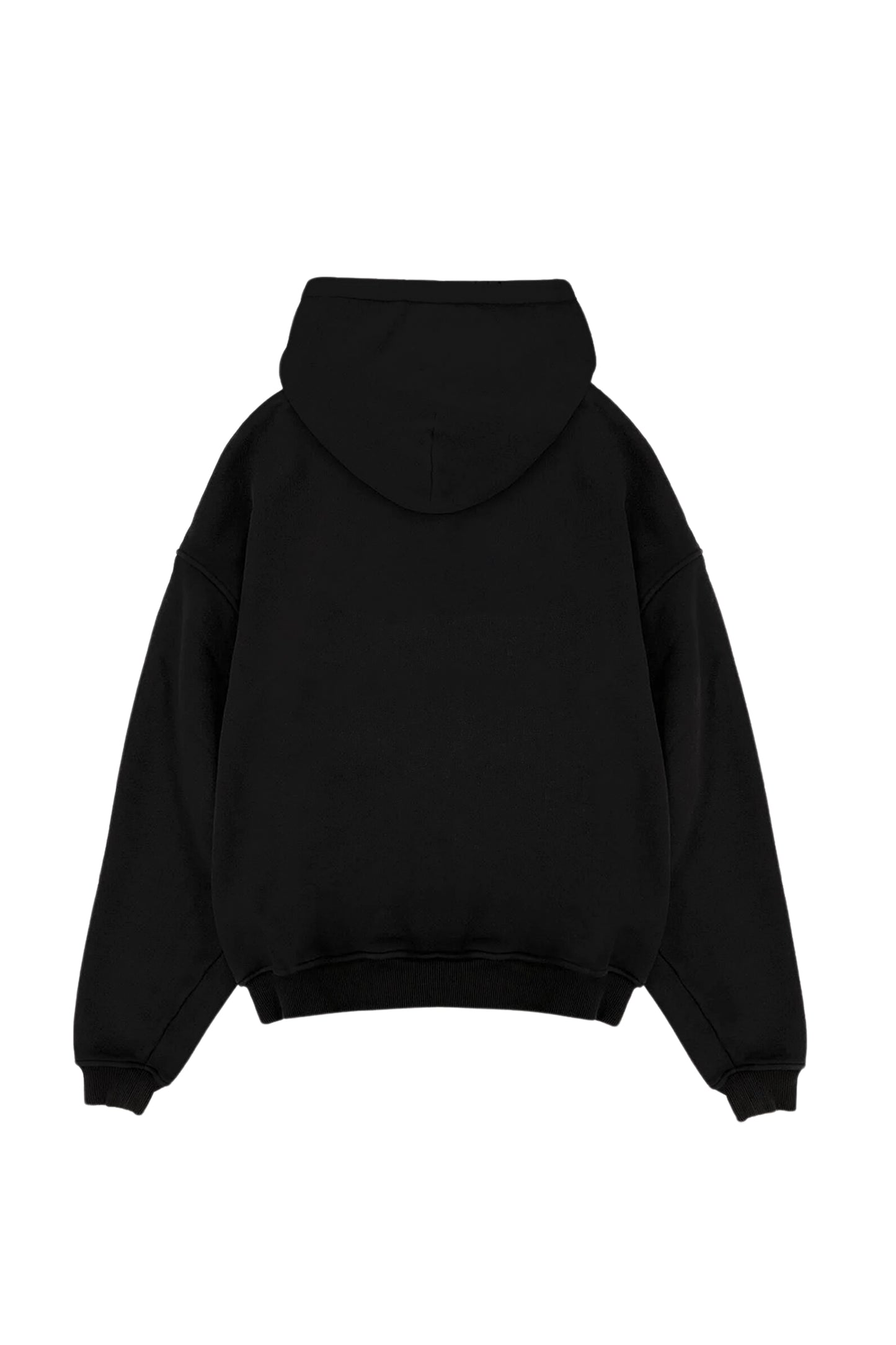 Solid Black Oversized Hoodie