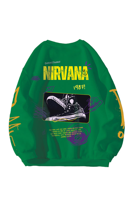 Nirvana Designed Oversized Sweatshirt