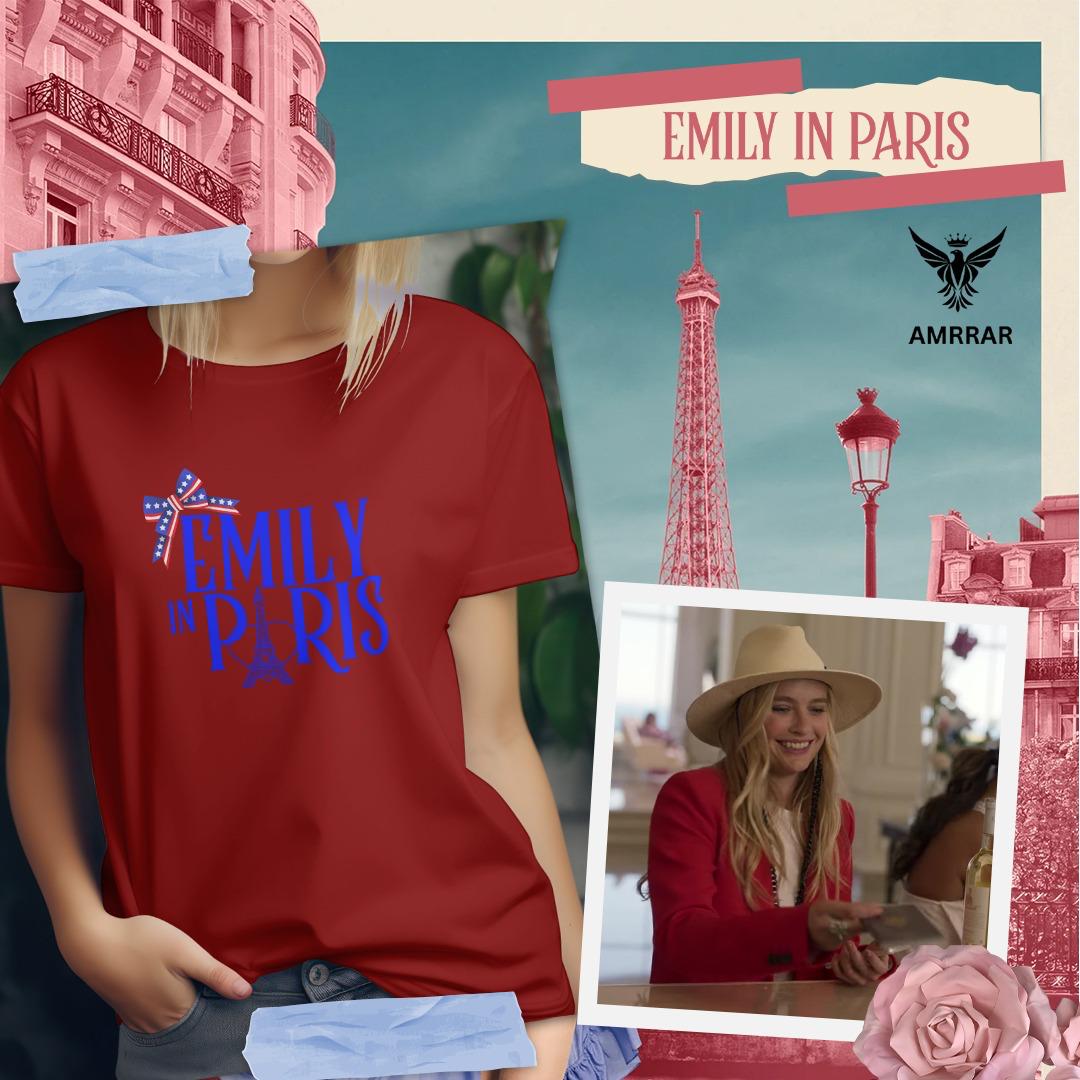 Emily in Paris Red Regular fit T-shirt